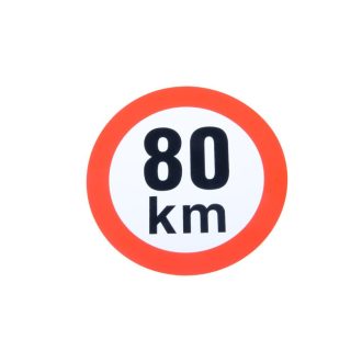 Sebesség matrica 80 km, 150 mm átmérő