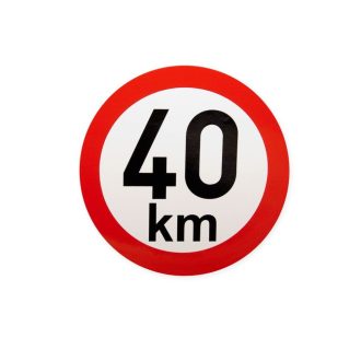 Sebesség matrica 40 km, 200 mm átmérő