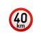 Sebesség matrica 40 km, 200 mm átmérő