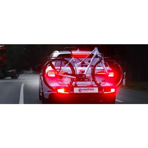 WESTFALIA Bikelander BC80 LED kerékpártartó - 3 kerék, vonóhorogra szerelve