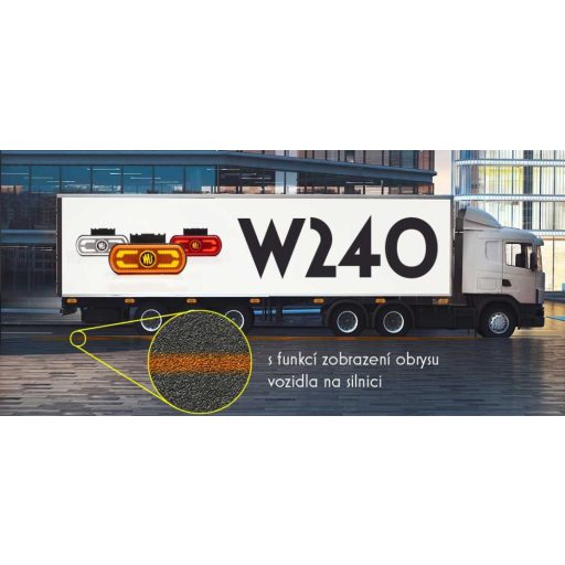Helyzetjelző lámpa W240 (1599) piros hátsó, WAS