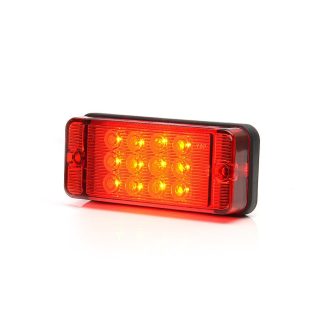 Ködlámpa W83D piros búra (700kr) LED