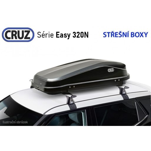 CRUZ EASY 320N tetőbox, fényes sötétszürke színben