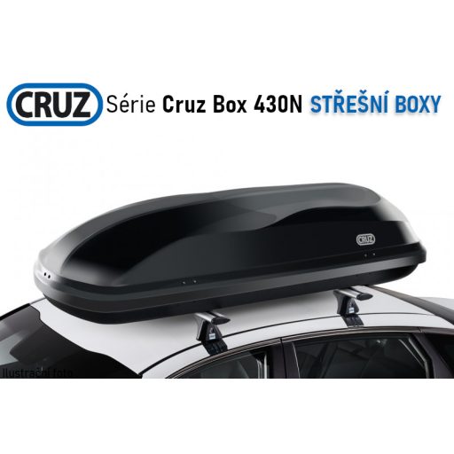 Tetőbox CRUZ Box 430N, fényes fekete