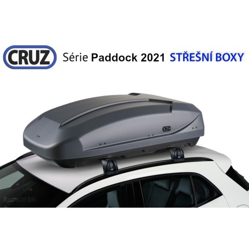 Tetőbox CRUZ Paddock 400GM, matt szürke