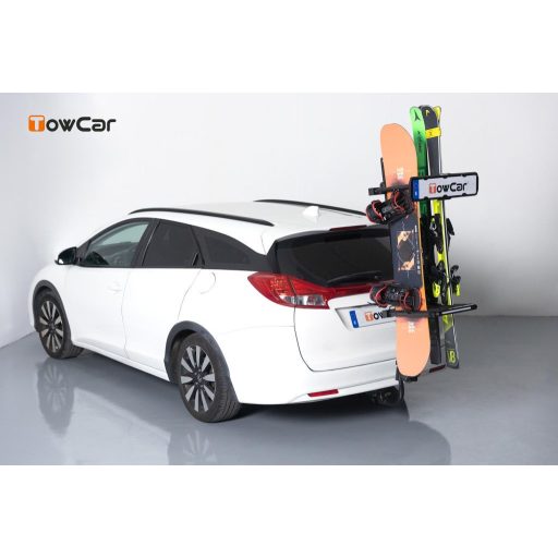 TowCar Cerler síléctartó - 6 pár síléc, vonóhorogra szerelve