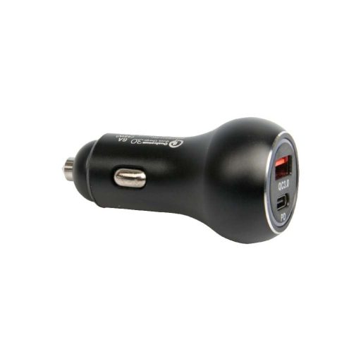 Szivargyújtó dugó/csatlakozó/ 1 x USB + 1 x USB C aljzat