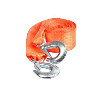  Vontató kötél (textil) 3 t, 4 m, acél kampókkal, MULTIPA