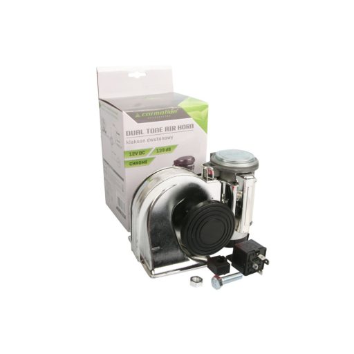 Autó kürt NAUTILUS, krómozott, két hang, kompresszorral, Carmotion