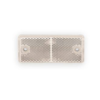 Prizma fehér 90x40 mm, 2 furatos