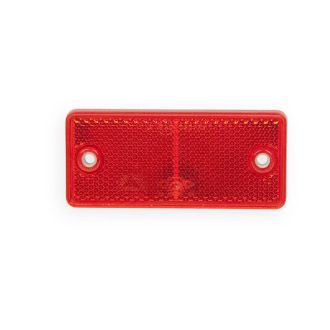 Prizma piros 90x40 mm, 2 furatos