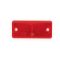 Prizma piros 90x40 mm, 2 furatos