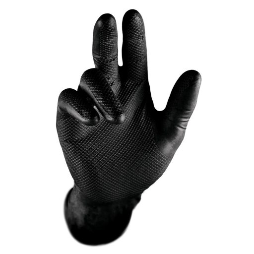 Grippaz Nitrile Fishscale 240mm 6mil 50pcs/box Black Size L