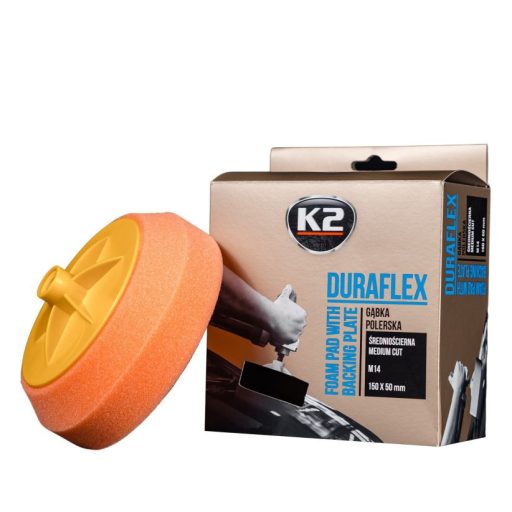 K2 DURAFLEX Közepes csiszoló polírozó szivacs (M14, 150mm)