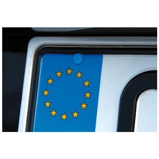 Műanyag kupak Rendszámtábla csavarra KÉK