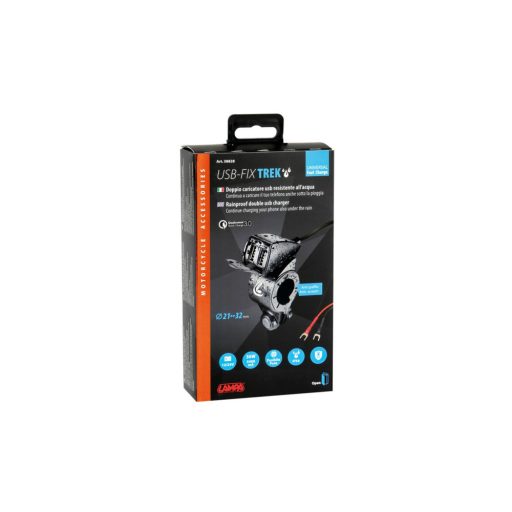 Vízálló USB gyorstöltő kerek foglalattal, LAMPA