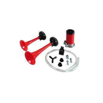   Autólégkürt 2 szólamú kompresszorral 12V (homológ), LAMPA