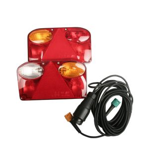   Utánfutó elektromos vezeték 13pin / 4 m FT-88 lámpákkal, MULTIPA