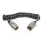 Spirális összekötő kábel 2 x 7-pin, 7 x 1 mm, AL csatlakozók, MULTIPA