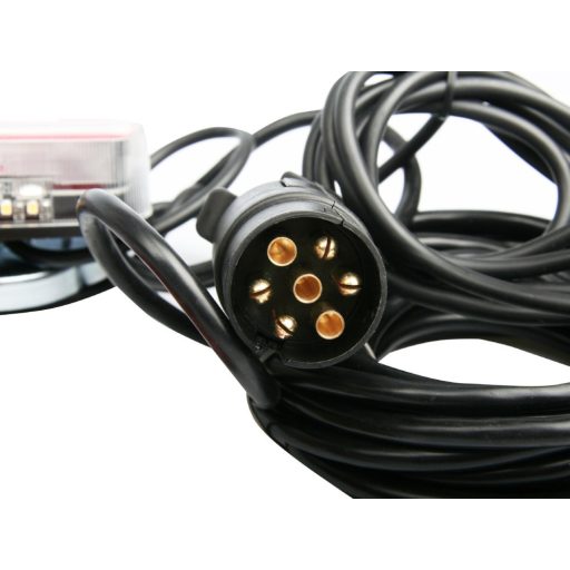 Utánfutó elektromos vezeték 7pin / 7,5 m kábel mágneses LED lámpákkal, MULTIPA