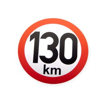 Sebesség matrica 130 km, 150 mm átmérő