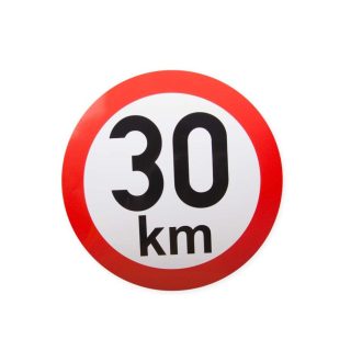 Sebesség matrica 30 km, 200 mm átmérő