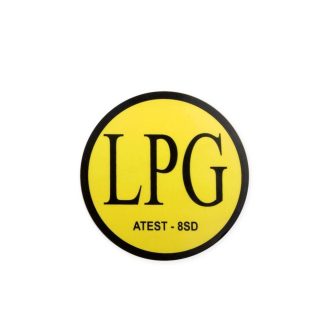 Matrica LPG, külső, sárga