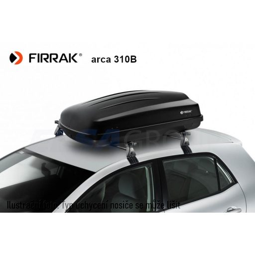 ARCA 310B tetőbox, fényes fekete, FIRRAK