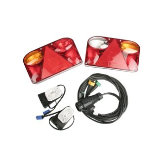   Utánfutó elektromos vezeték 13pin / 4 m FT-88 lámpákkal, SET