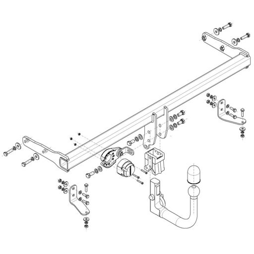 Vonóhorog Steinhof H-219 W5, HYUNDAI I30 Pde F/L 2020-