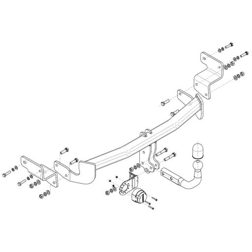 Vonóhorog Steinhof H-220 A, HYUNDAI I30 Pde F/L 2020-