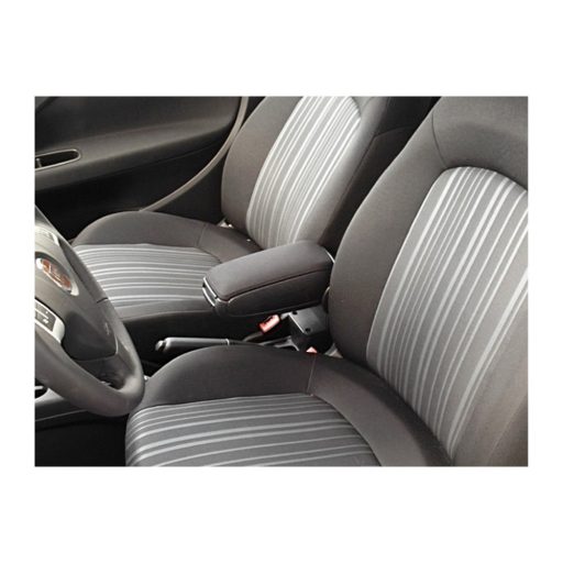 Könyöktámasz Fiat Punto Grande, Punto Evo, fekete textil