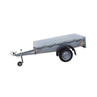   Ponyva utánfutóra 2320 x 1320 mm, szürke, CZ gyártmány (szőtt vászon 650 g/m2)